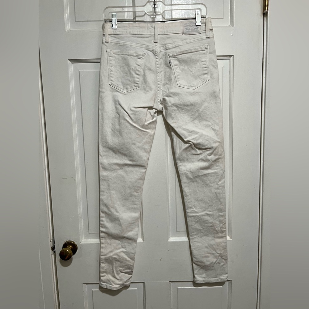 Women’s Levi 711 Skinny White Jeans Size 27 - Picture 2 of 6